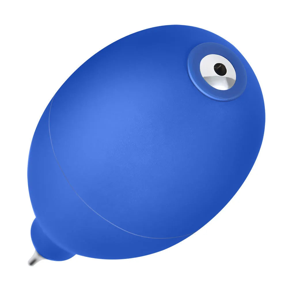 Blue rubber dust removal air blower tool for camera lens and phone cleaning