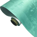 Self-adhesive leather suede sheet roll in multiple colour swatches showing black, brown, blue, and red.