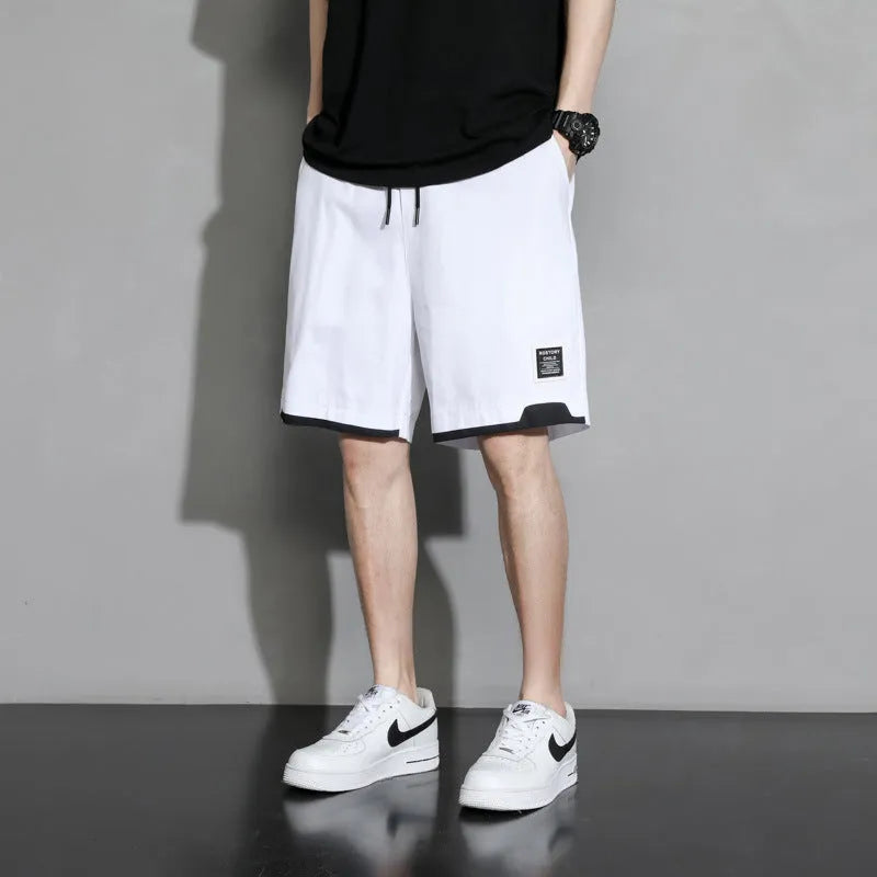 Boys cotton shorts in black, khaki, and white colors with mid waist design