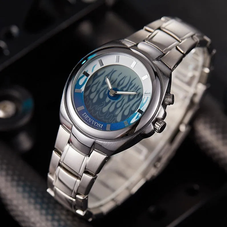 Y2K digital dual display men's watch with 40mm dial and alloy strap
