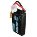 7.4V 1200mAh lithium polymer RC battery with dimensions 15mm by 36mm by 70mm