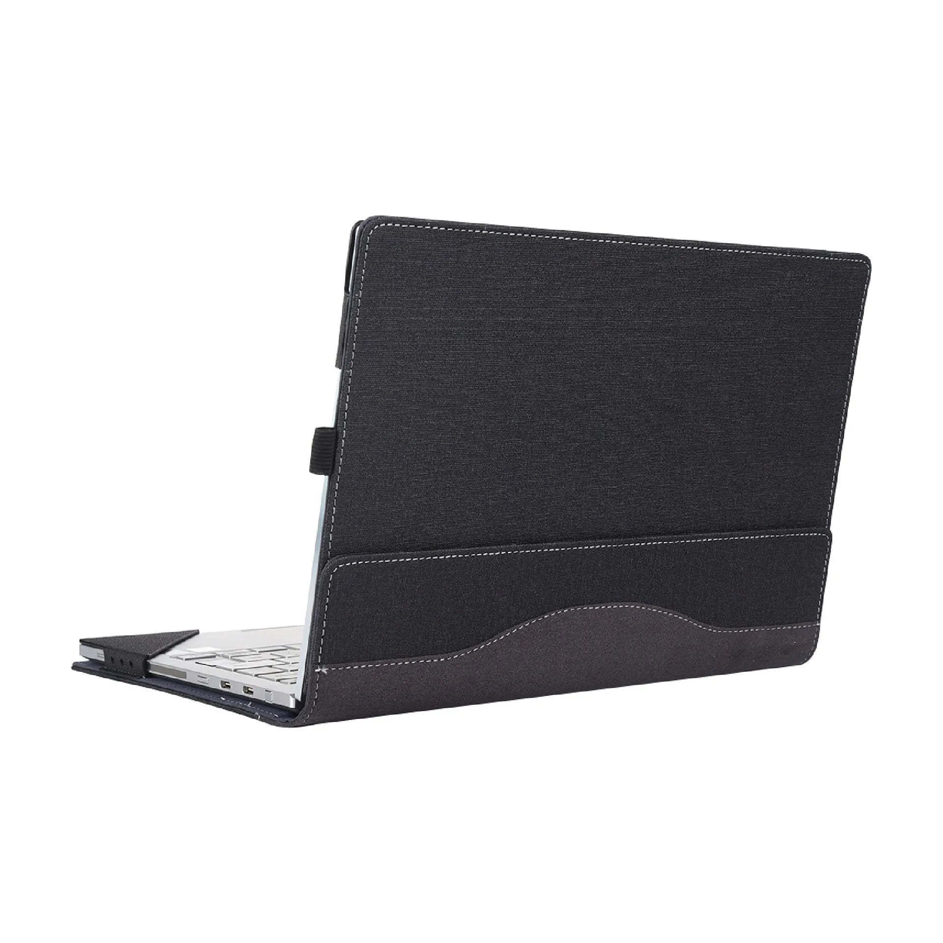 Black imitation leather protective sleeve case for Microsoft Laptop6 laptop