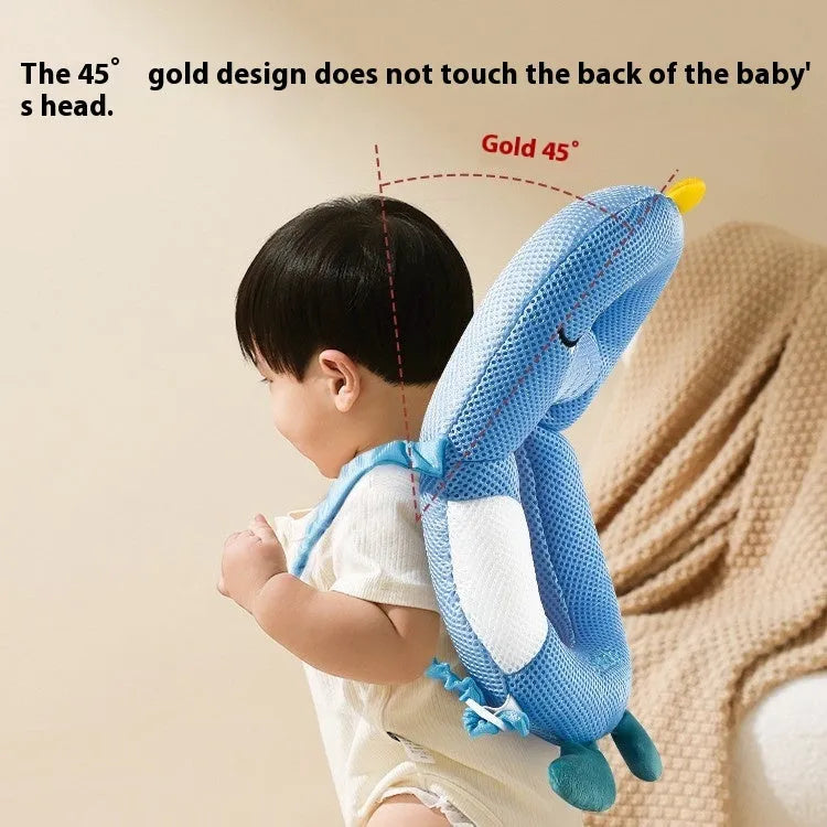 Cartoon anti-collision baby pillow in dinosaur design for toddler fall protection