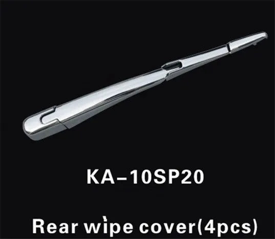 Hyundai rear window wiper cover trim set - four silvery ABS plastic pieces