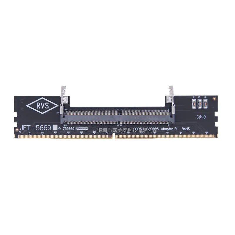 DDR4 laptop to desktop memory adapter card with electrostatic protection packaging