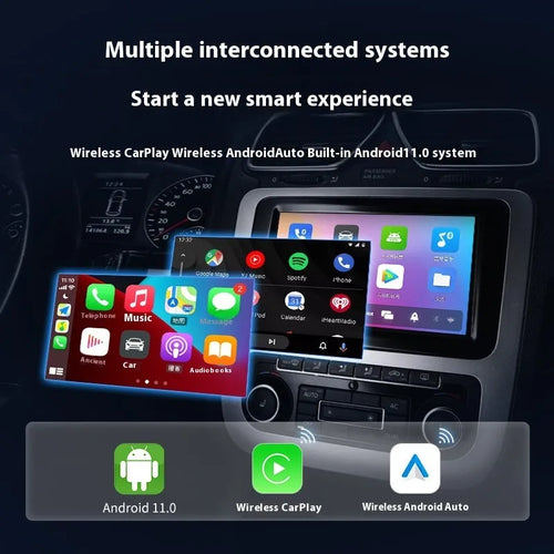 Black Box Car System Android wired to wireless CarPlay smart box with ABS PC housing