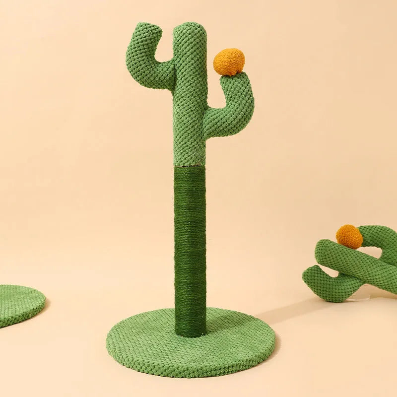 Masson cactus design cat scratch board with sisal scratching pole and climbing frame