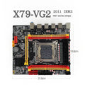 X79-VG2 desktop motherboard for LGA 2011 socket with DDR3 memory slots and PCI Express slot.