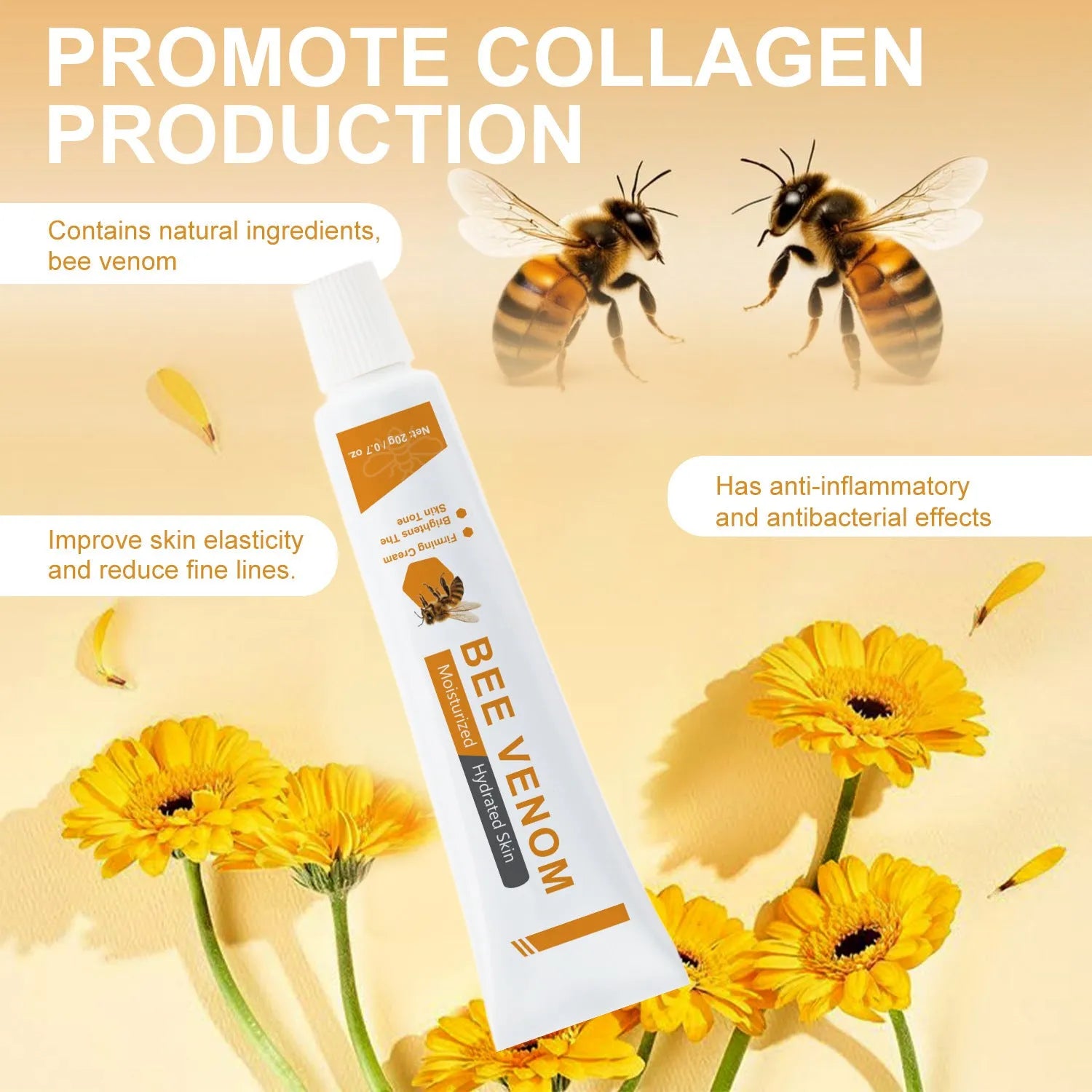 BEE Facial Neck Cream 20g jar with FP-A024 formulation for face and neck application