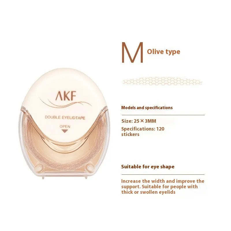 Double eyelid stickers roll with invisible lace medical tape for natural eyelid crease enhancement