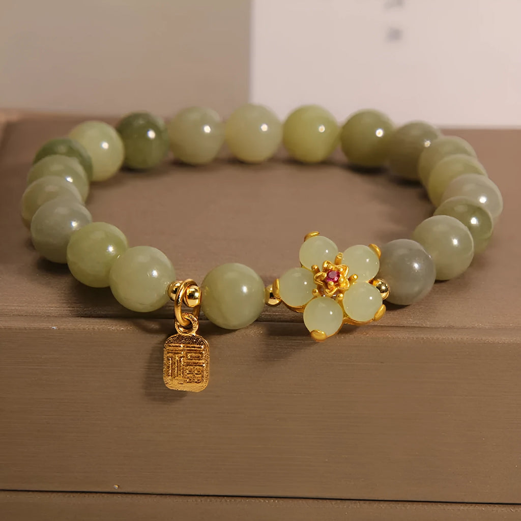 Women's grey jade coloured alloy bracelet for casual everyday wear