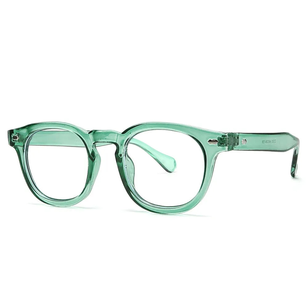 Simple round rim sunglasses with retro Hong Kong style design in multiple colour options