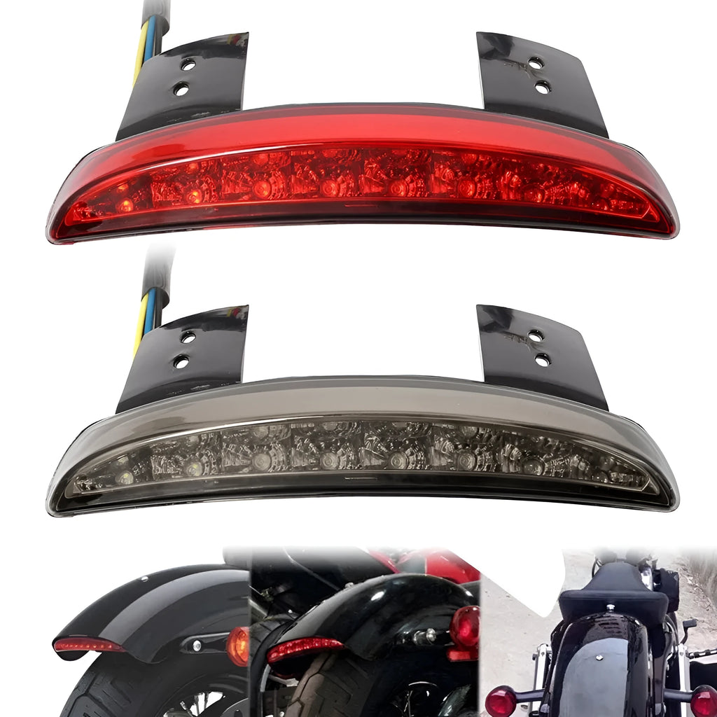 LED rear brake taillight for modified XL883 1200 motorcycle in three colour variants