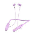 Wireless Bluetooth sports headset with neck-hanging design showing black colour option