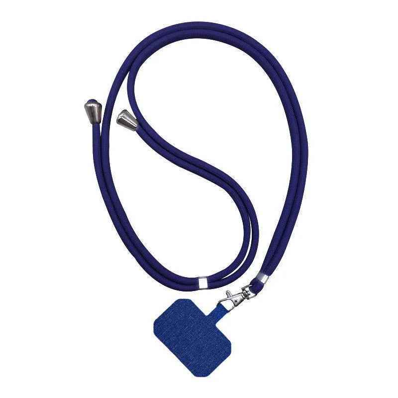 Universal phone case lanyard with electroplated carbon fibre skin back cover in white, black, and red colours
