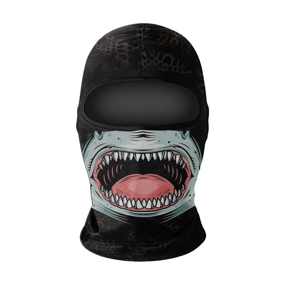 Men's summer breathable full face sun protection quick-drying ice silk polyester balaclava