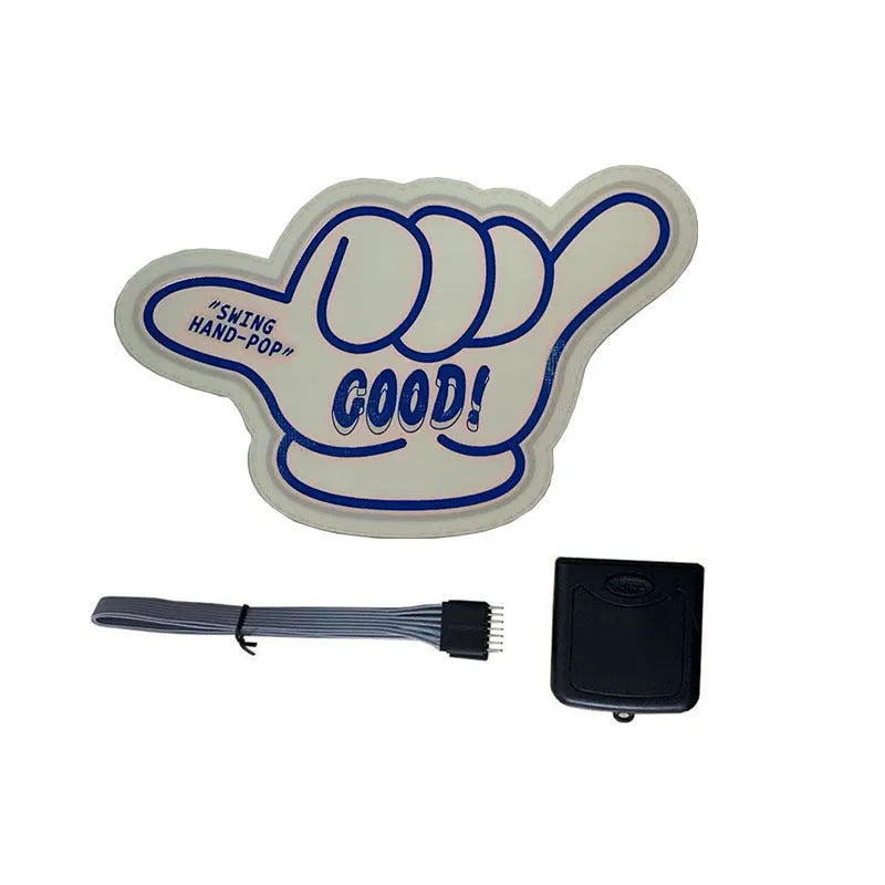 Luminous wall stickers with adhesive backing showing multiple design variants including text, hearts, and patterns