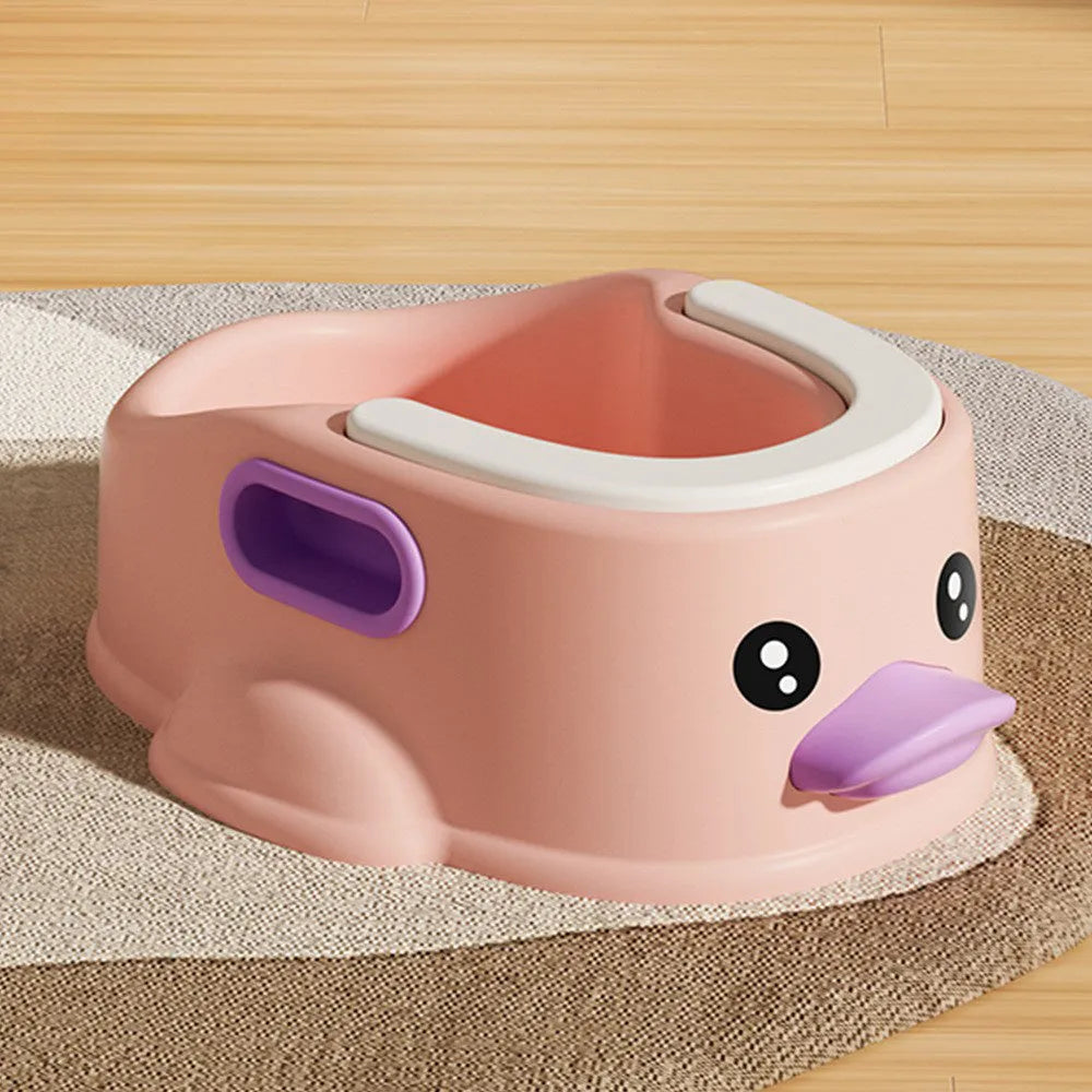 Duck-shaped PVC pet bathtub for dogs and cats in blue, pink and yellow colours