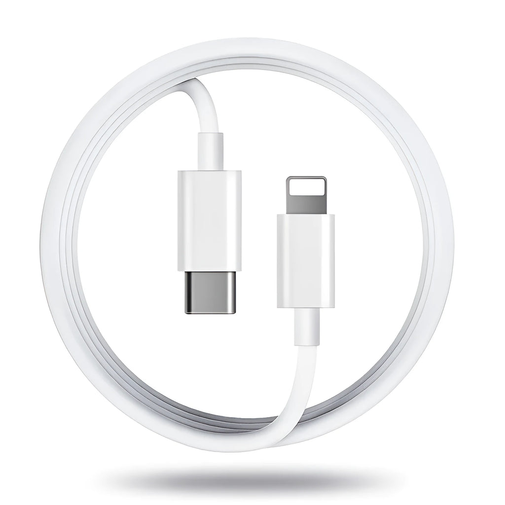 Apple Lightning mobile phone charging cable, 20W fast charge, imitation original grey, 3 metres long