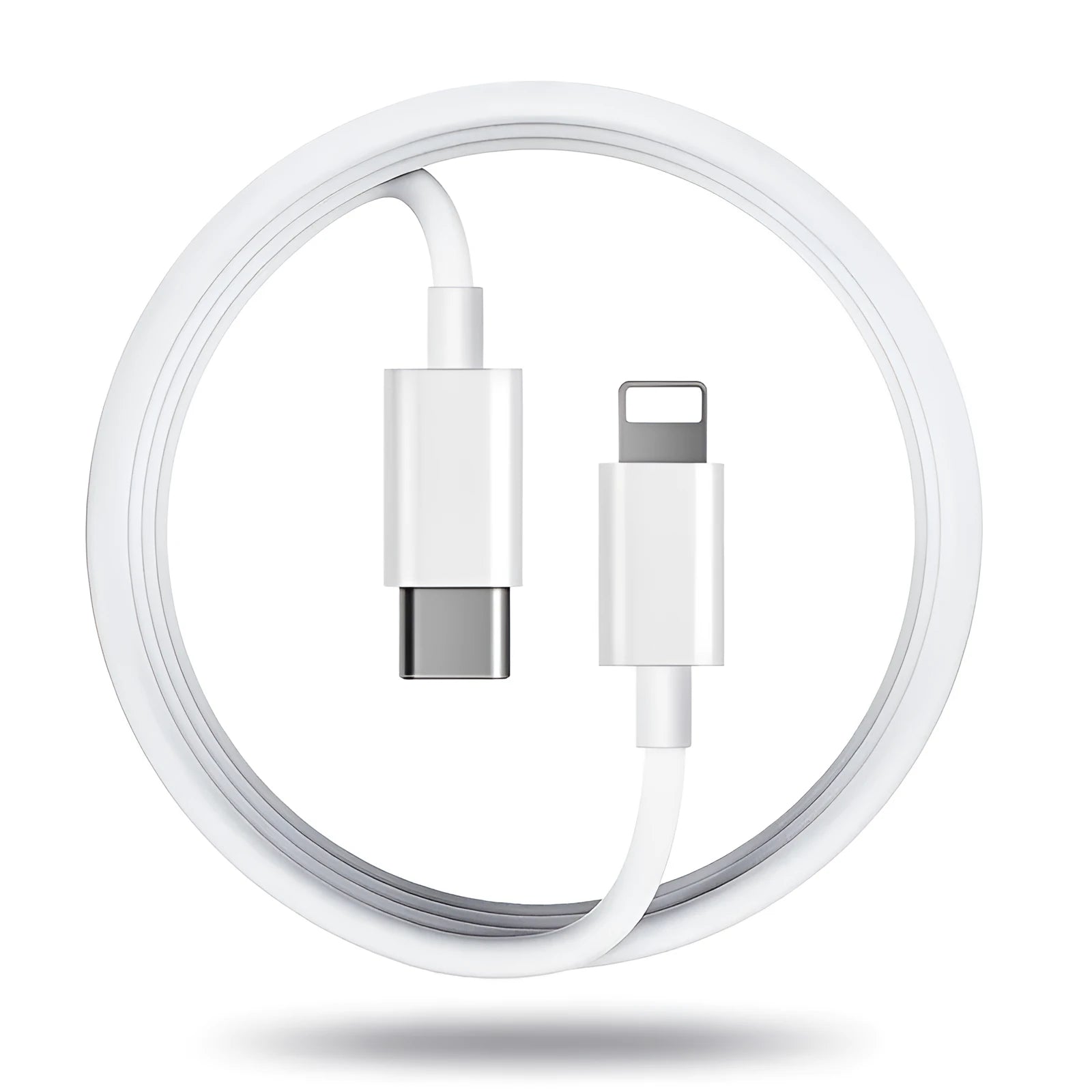 Apple Lightning mobile phone charging cable, 20W fast charge, imitation original grey, 3 metres long