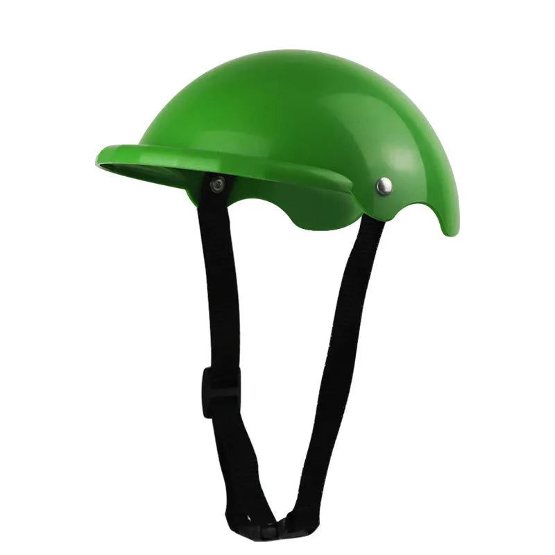 S size plastic pet helmet for small dogs in pink, black, yellow, or green