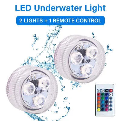 LED waterproof remote control diving light for fish tank with plastic shell