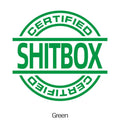 13 by 12 centimetre vinyl car sticker available in ten colour variations including glitter options