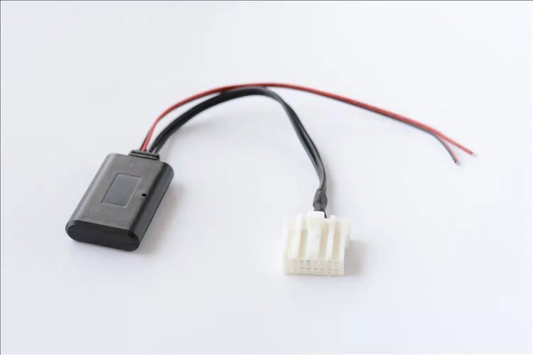Black JieRui-BT 5908 Bluetooth audio cable for Mazda 3, M6, and other 2006+ models.