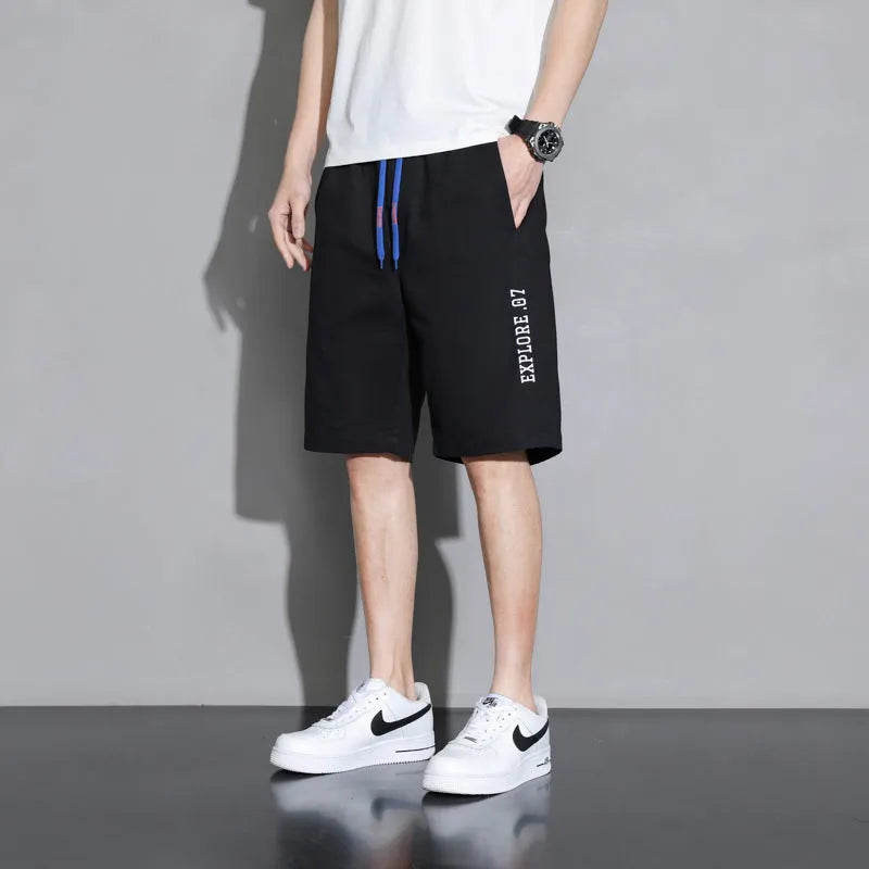 Boys cotton shorts in black, khaki, and white colors with mid waist design
