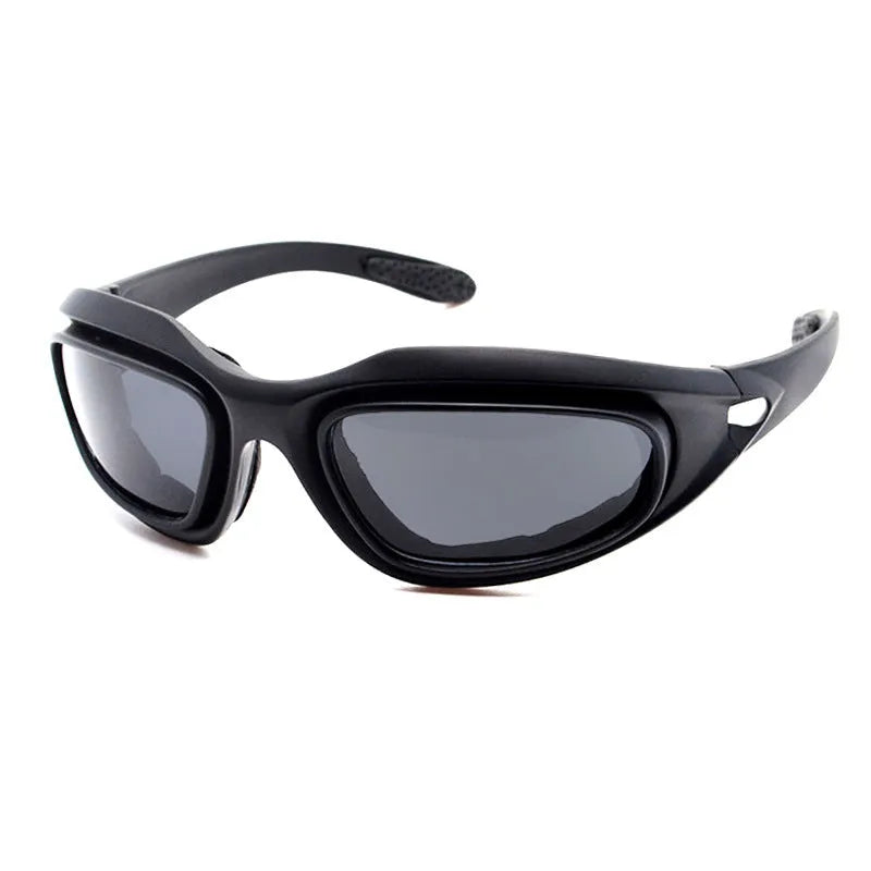 Tactical sports sunglasses with polarised lenses for outdoor cycling