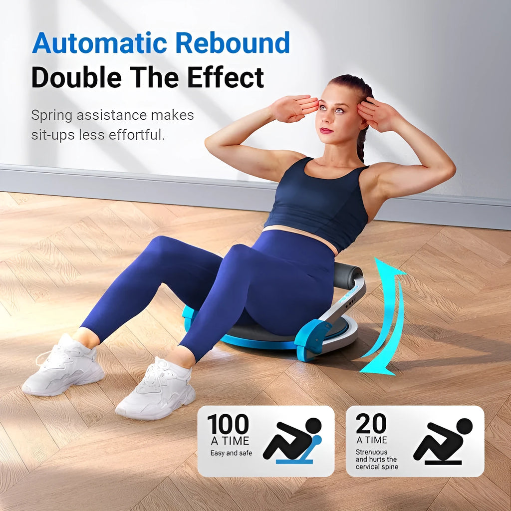 Mini multifunctional abdominal fitness equipment in red or sky blue colour for home and office use