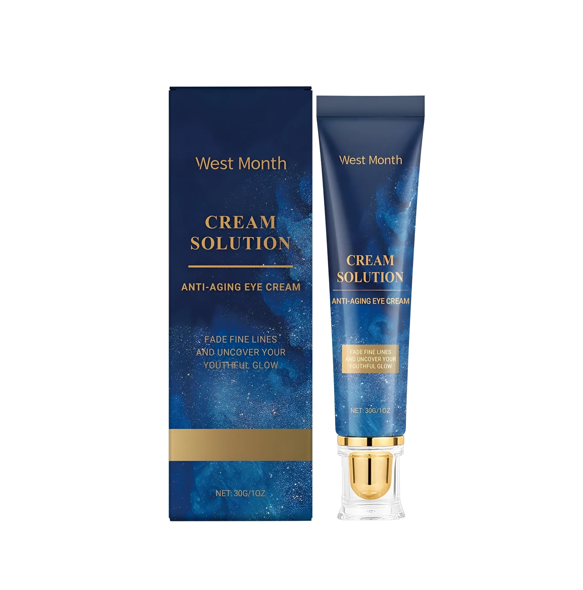 30g jar of hydrating eye cream with hyaluronic acid and vitamin E for under-eye care