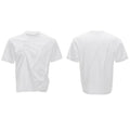 Men's grey cotton T-shirt with pleated detail on the front, showing a loose fit and round neck.