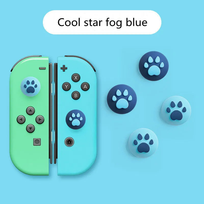 Silicone protective sleeve and joystick caps for Nintendo Switch Lite controller in various colour combinations