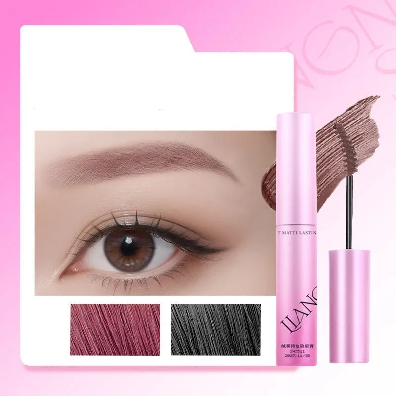 Velvet Fog eyebrow cream in compact with four natural shade options shown