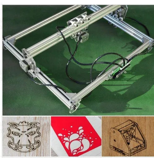 Miniature laser engraving machine with 400x300mm bottom plate for marking and lettering work