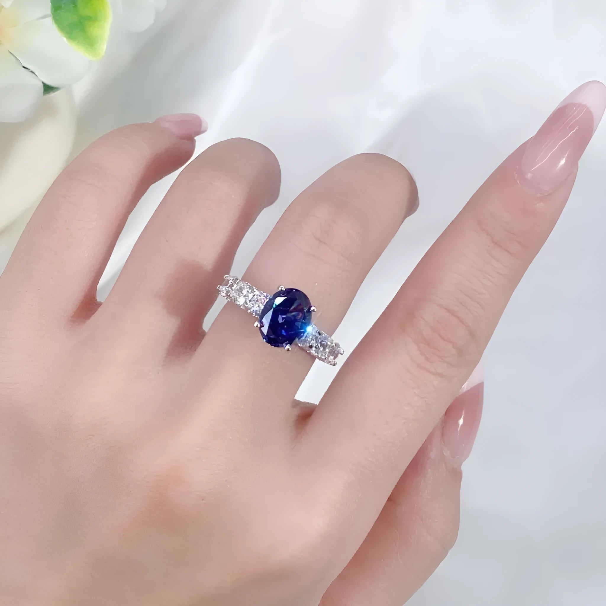Women's sterling silver ring with heart-shaped tan sang colour zircon stone.