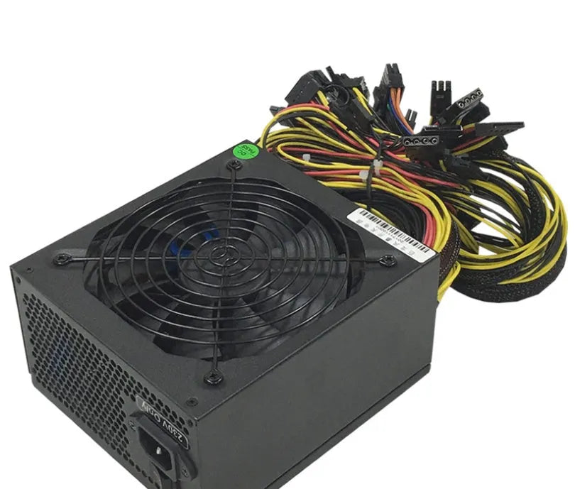 Black server power supply unit with high wattage rating for 110V systems.