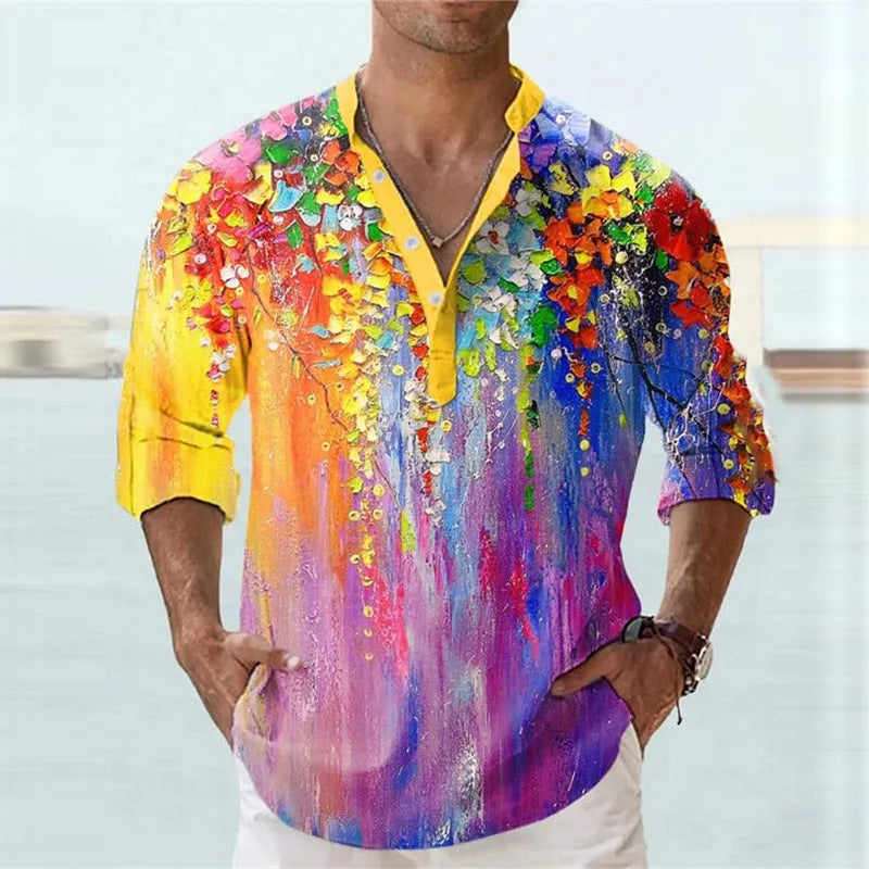 Short sleeve bamboo hemp pullover shirt with British style stripes in various colour options