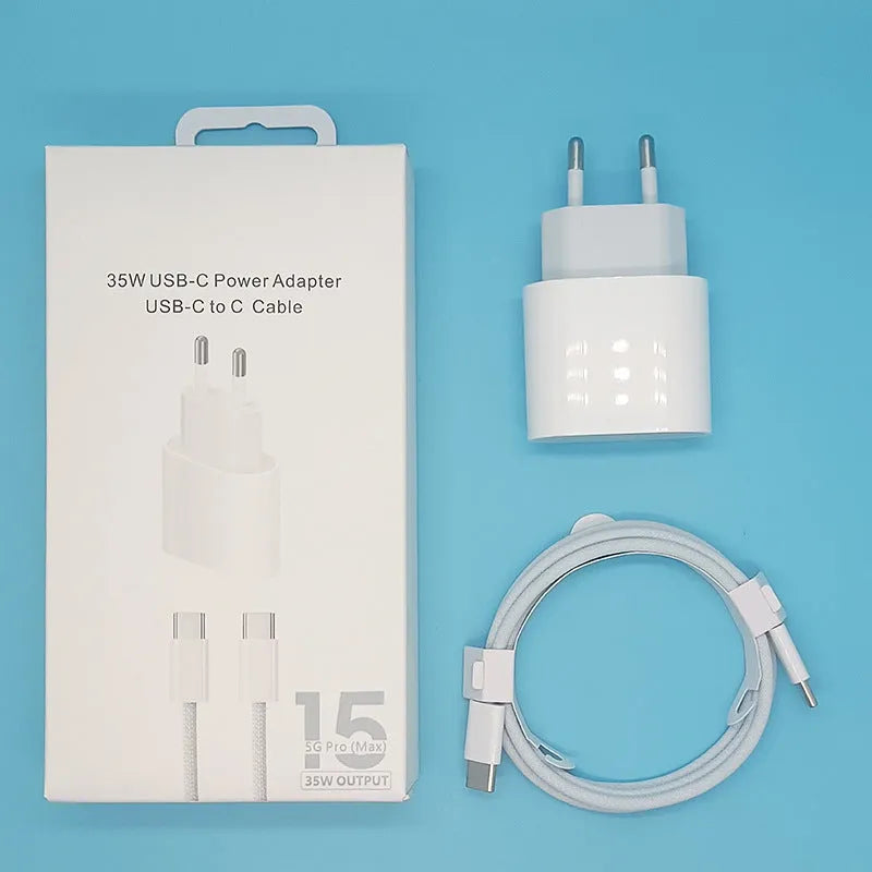 PD20W mobile phone charger with USB port and European/American plug options