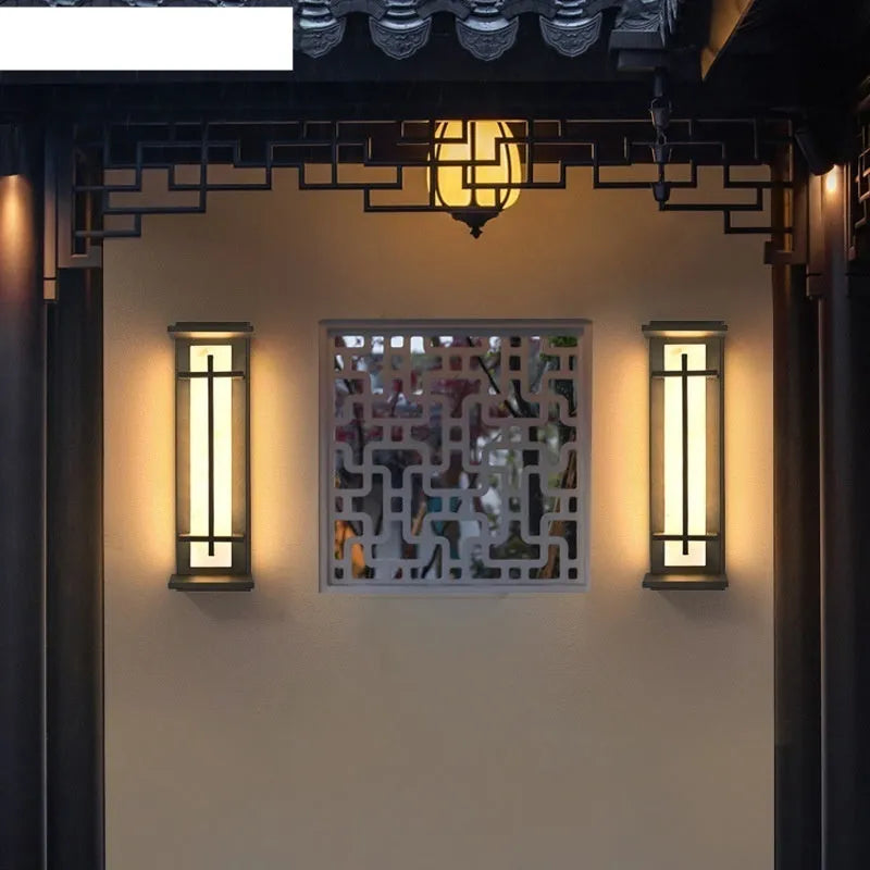 Outdoor strip wall lamp IP65 50cm aluminium garden patio lighting