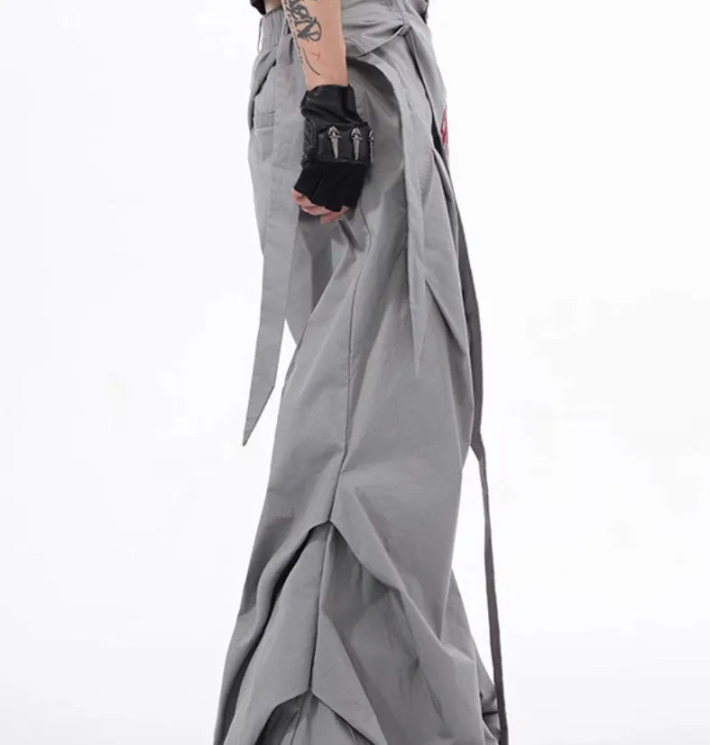 Boys wide-leg trousers in Korean style design, solid black colour option