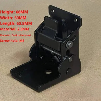 Furniture foot folding hinge for cabinets and wardrobe doors with adjustable 0-90 degree angle in multiple finish options