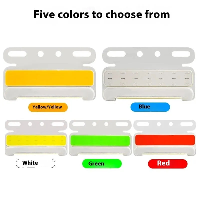 Super bright LED COB truck ground tyre lights in multiple colours with waterproof aluminium alloy housing