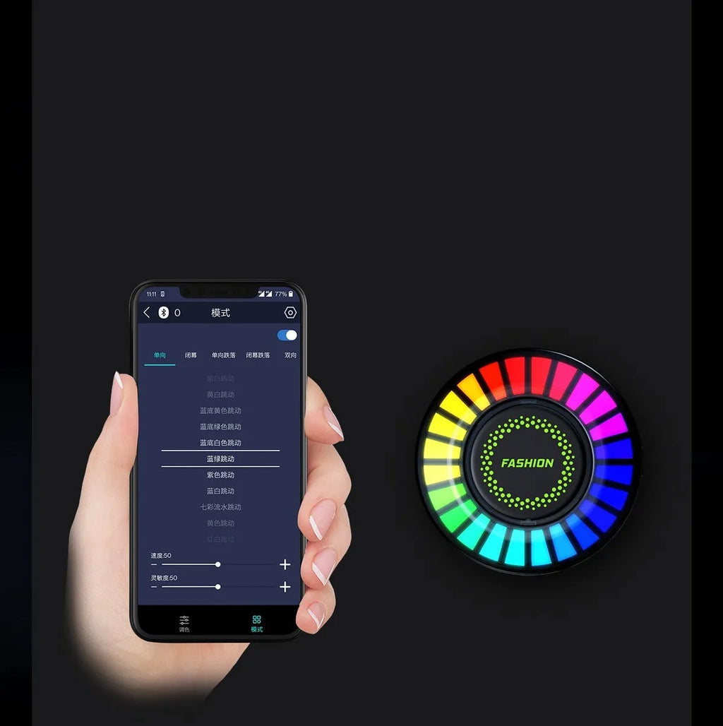 3D pickup-shaped RGB LED car air vent aromatherapy diffuser with voice control.