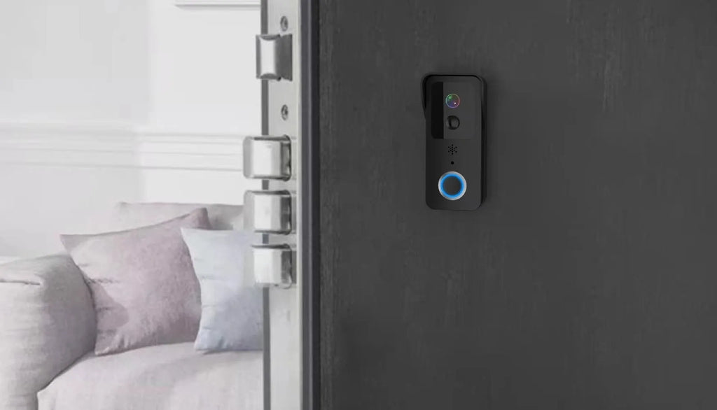 Waterproof smart visual doorbell intercom with HD video camera and battery power source