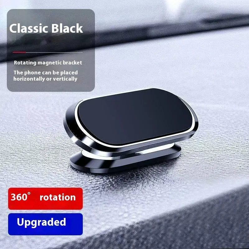 Vacuum magnetic suction phone bracket in black for car dashboard or desk use