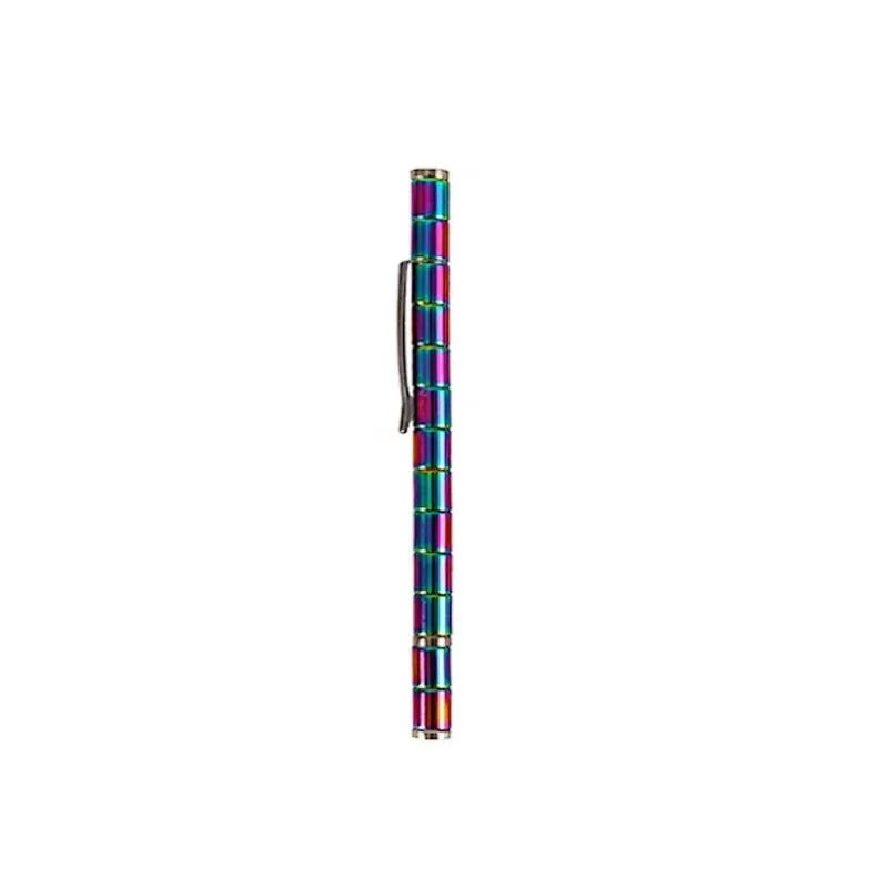 Magnetic modular pen with 13 rings, 12 steel balls, 3 refills, and capacitive head in silver iron box