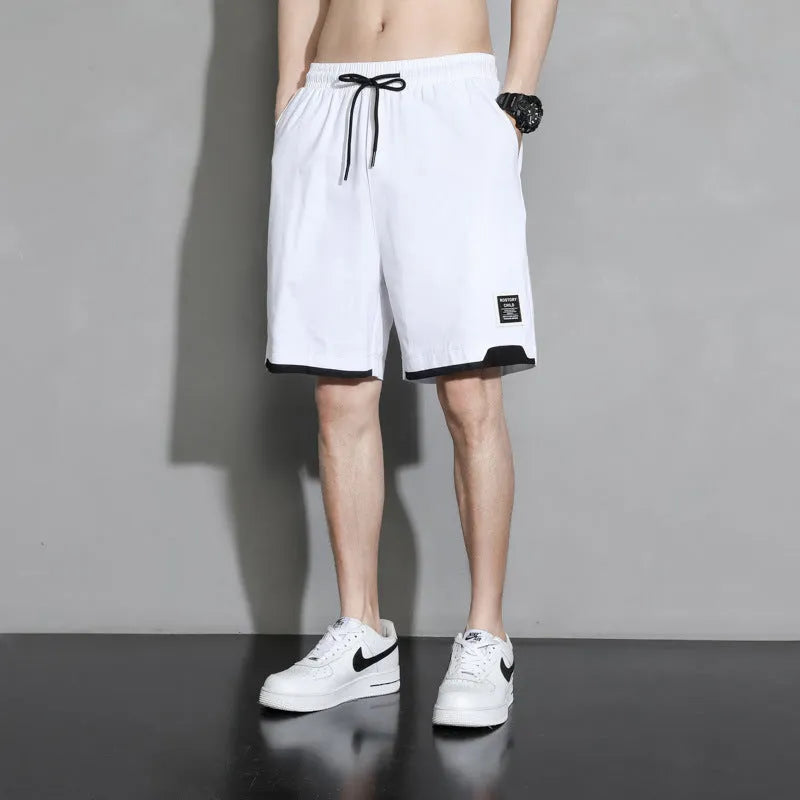 Boys cotton shorts in black, khaki, and white colors with mid waist design