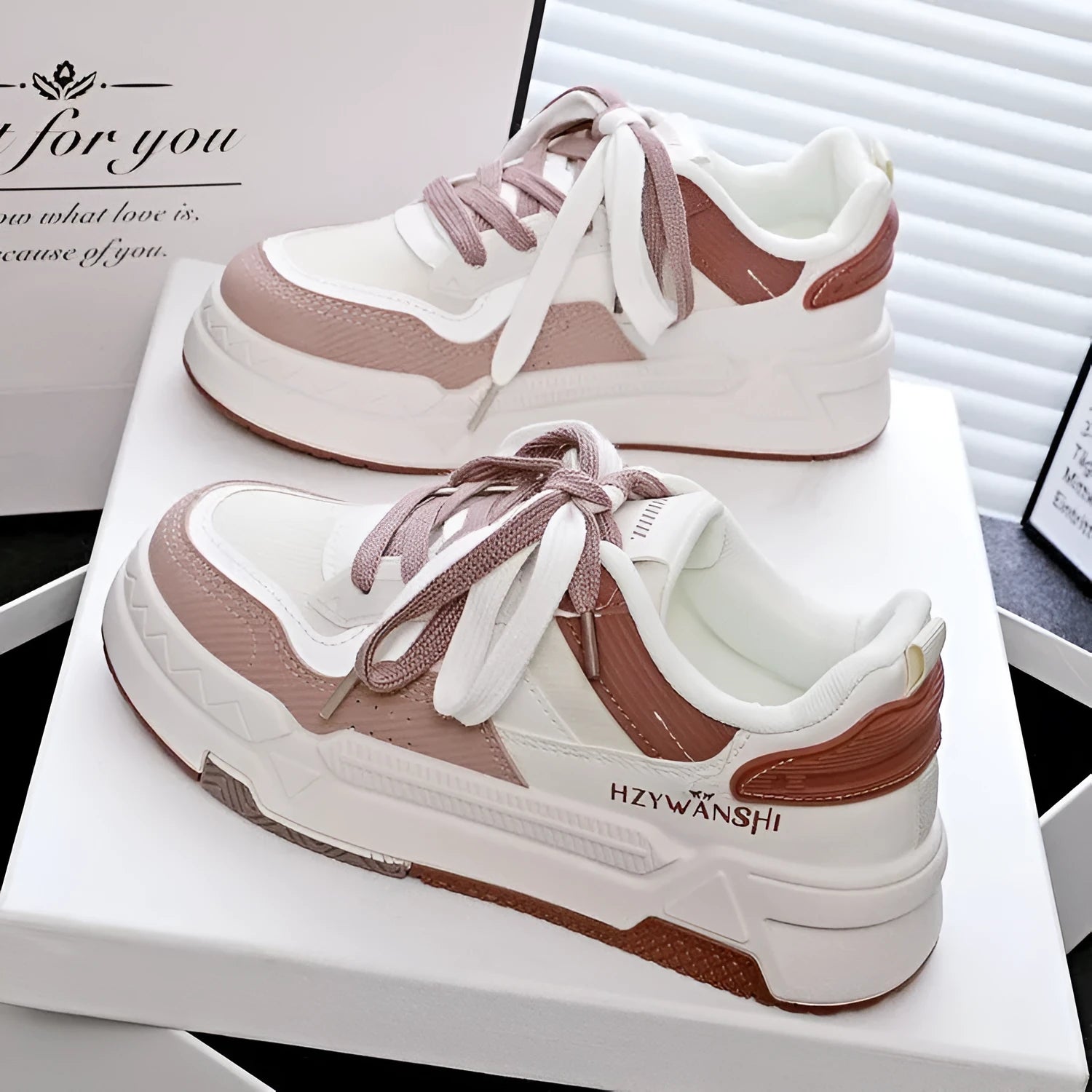 Children's beige platform shoes with thick rubber soles and cross-shoulder strap design